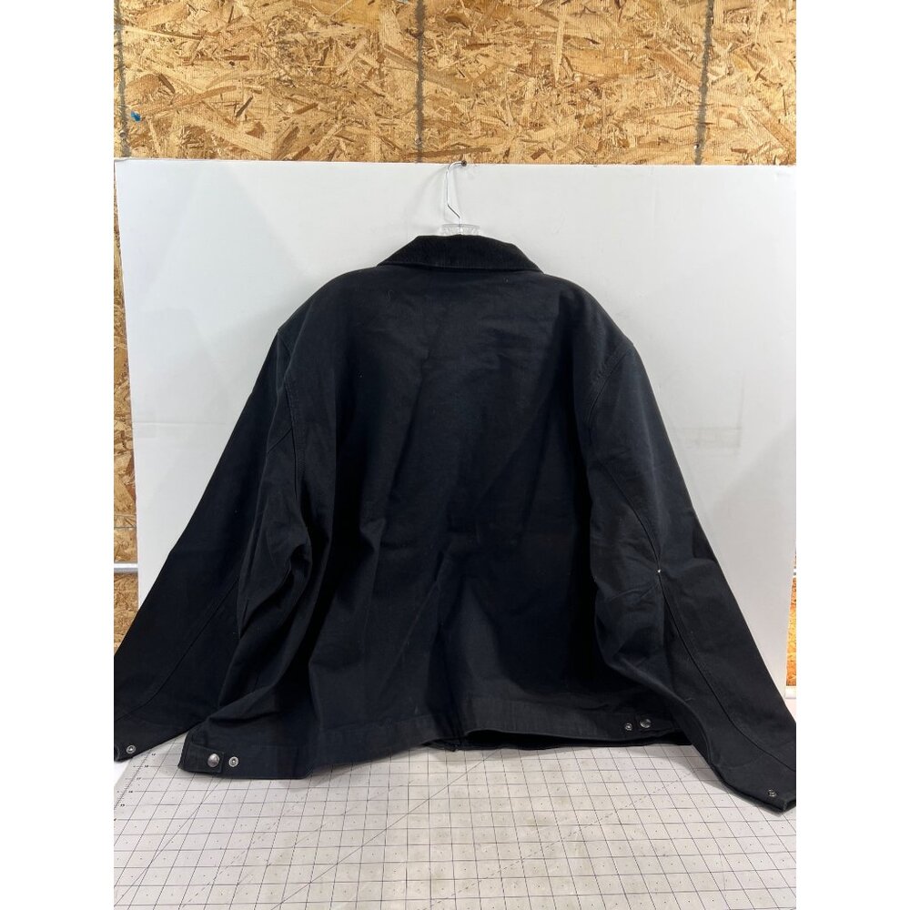 Carhartt Men's Rugged Flex Relaxed Fit Duck Detroit Jacket | Black | 3XL OJ6234 - Picture 4 of 11